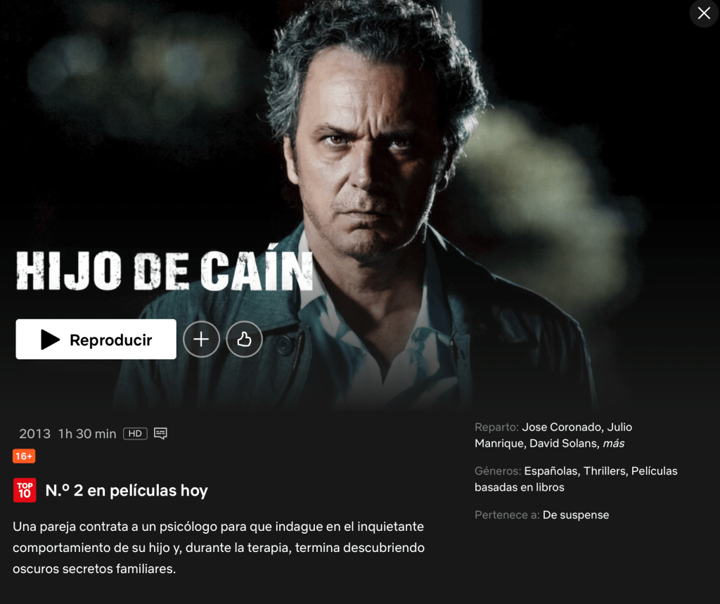 PARECE SER QUE HE ESCRITO LA PELÍCULA MÁS VISTA DE NETFLIX